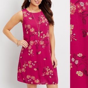 NWOT Pink Floral Shift Dress